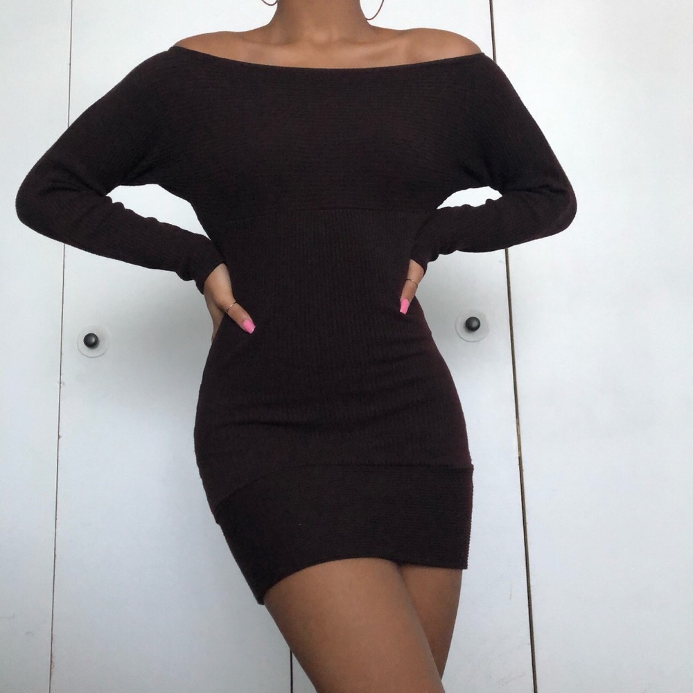 Off the shoulder Sweater-dress